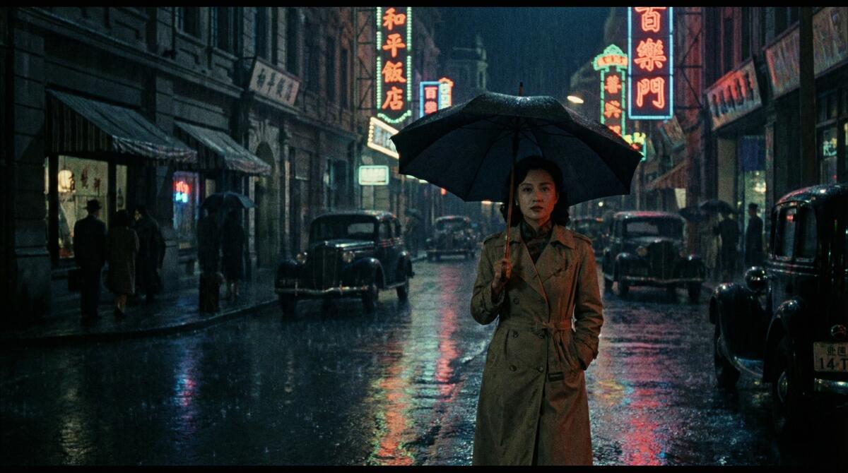 公共场合经典镜头-都市夜景电影视频