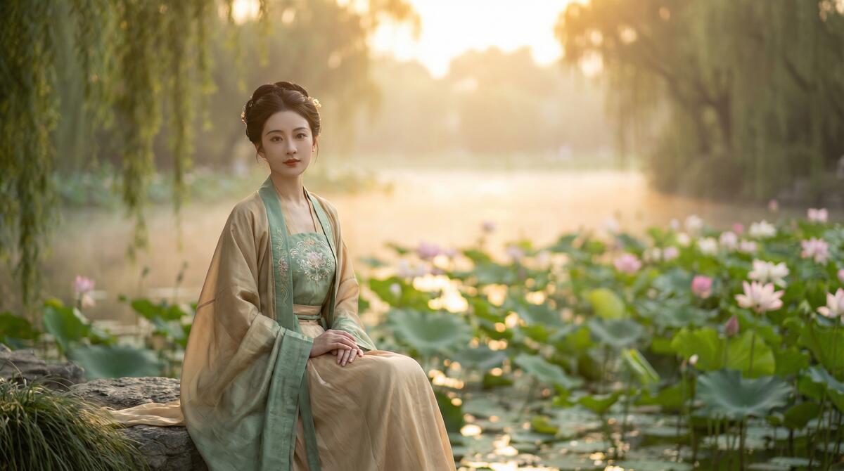 公共场合经典镜头-古风唯美视频